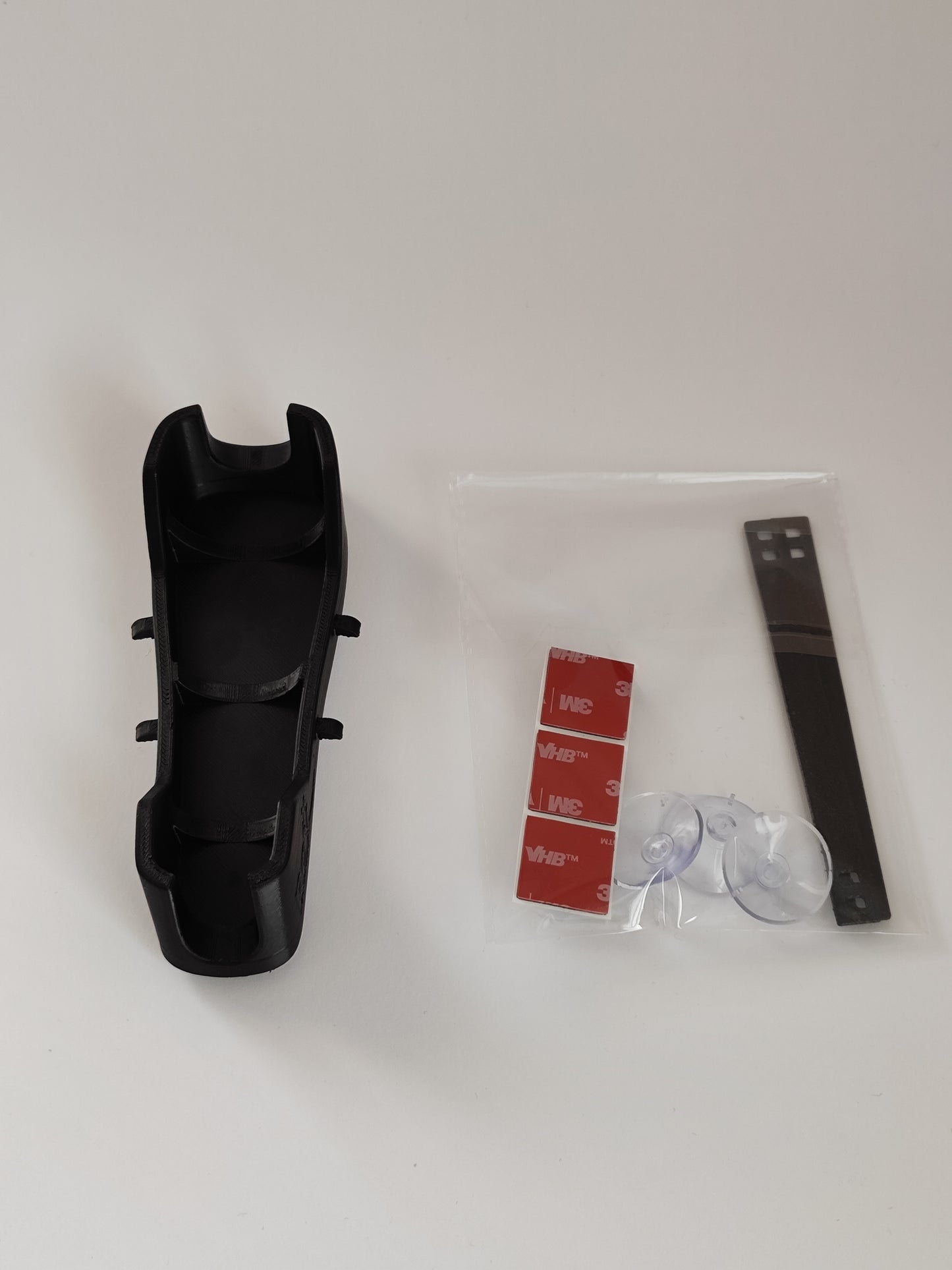 Full AeroRoy controller mount kit for Bose A20/A30 – mount, strap, suction cups, and VHB stickers included