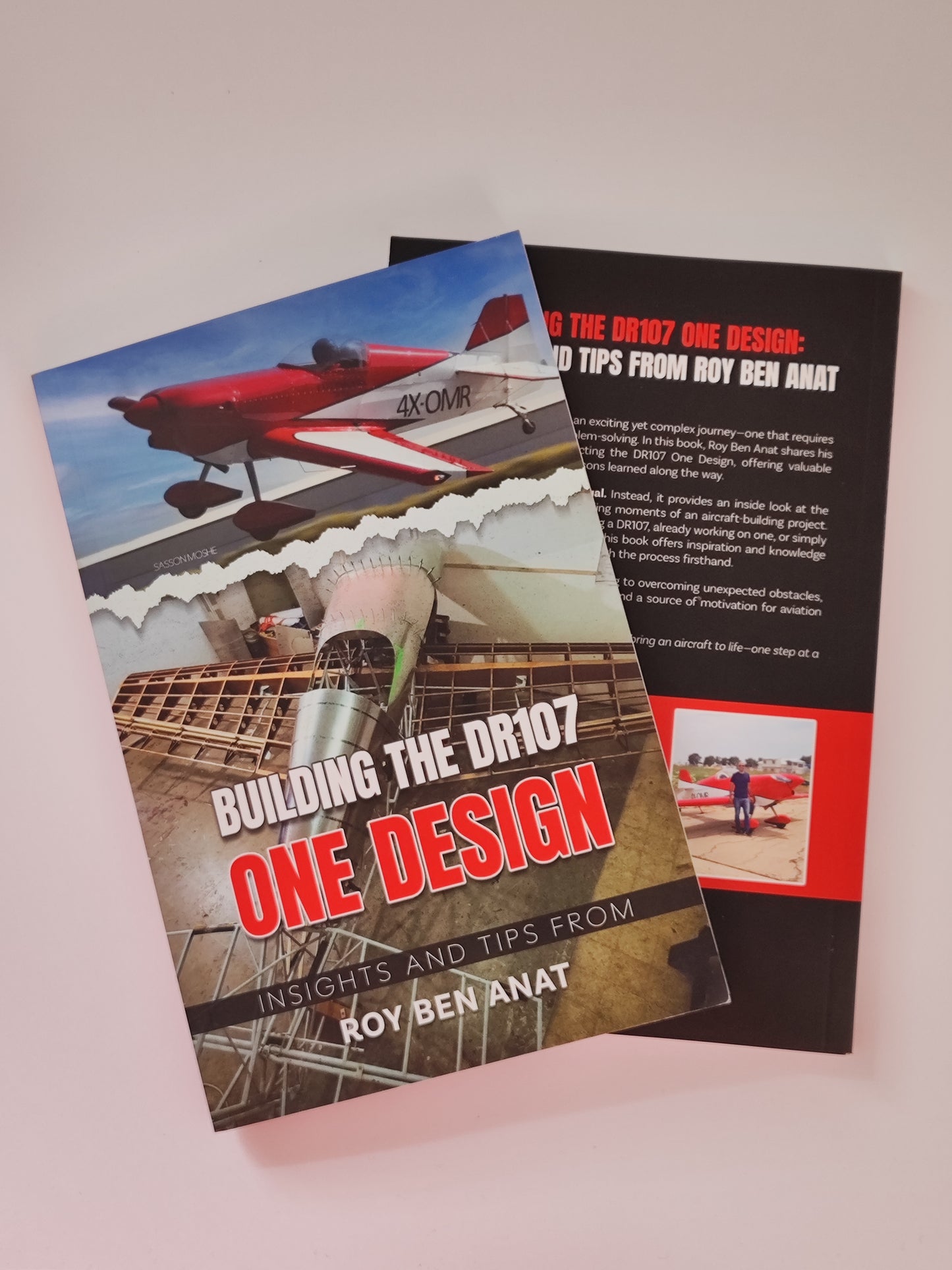 Front and back cover of the DR-107 Builder’s Guide – AeroRoy full-scale aircraft build book