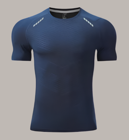 Plain short-sleeve sport shirt – front view